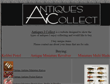 Tablet Screenshot of antiquesicollect.com